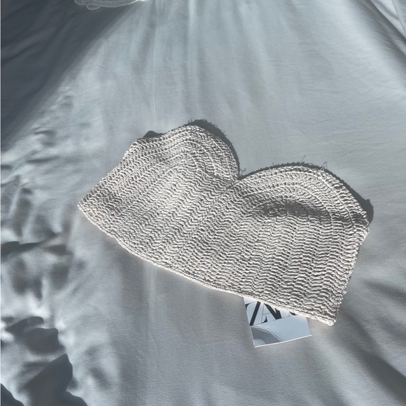 Zara Raffia Crop Top - Picture 3 of 6